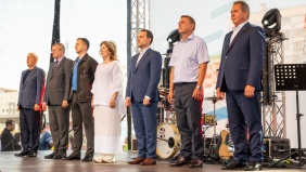 Павел Киселев поприветствовал участников благотворительного забега «Достигая цели»